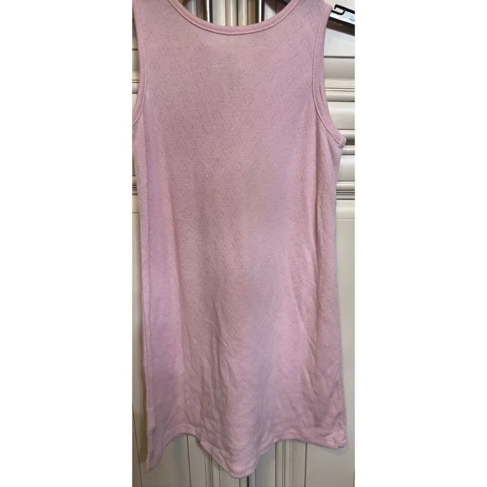 Gap Kids Girls Sleeveless Henley Tank Sleep Dress Pink Size 10